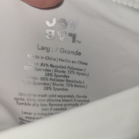 💰⏳️Joy Lab NWT Pleated White Skort With Pockets Size Large - Picture 6 of 10
